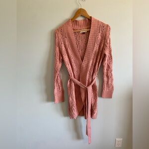 Sonoma Dusty Pink size M Long Cardigan
